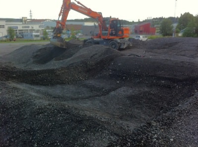 Arbeid i løypa
